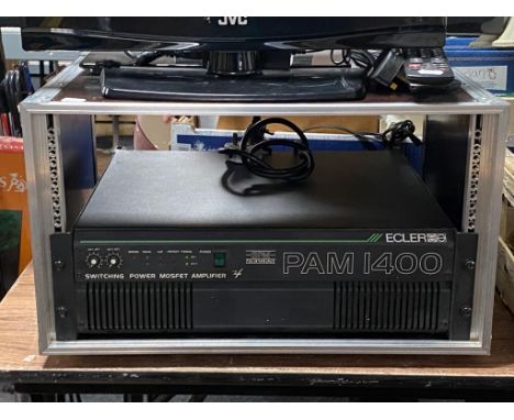 An ECLER Pam 1400 switching power Mosfet amplifier in cabinet 