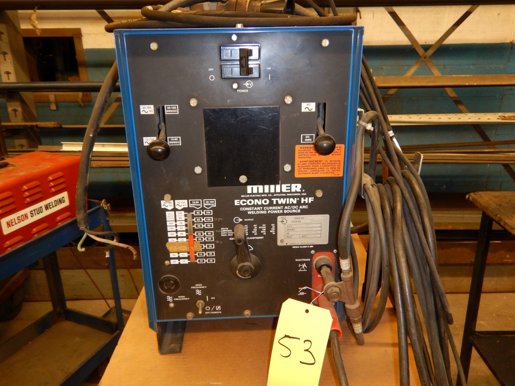 Miller Econo Twin Hf Constant Current Acdc Arc Welding Power Source