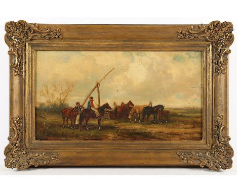 Kaminski (Maler E.19.Jh.), "Landschaft am Balaton", Öl/Holz, 26 x 47, besch., unten links signiert, R. 