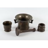 drei Mörser, Bronze, wohl deutsch 17./18.Jh.