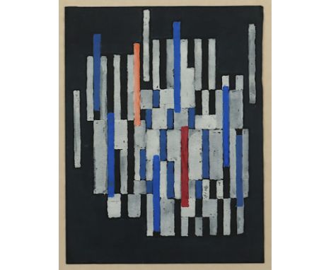 Fleischmann, Adolf Richard (1892-1968), "o.T.", Gouache/Tonpapier, 32 x 25, unten rechts signiert, wohl 1950er Jahre, R. 