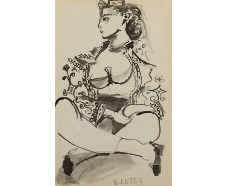 Picasso, Pablo, aus "Dans L'atelier", Lithografie, 41 x 26, R.  