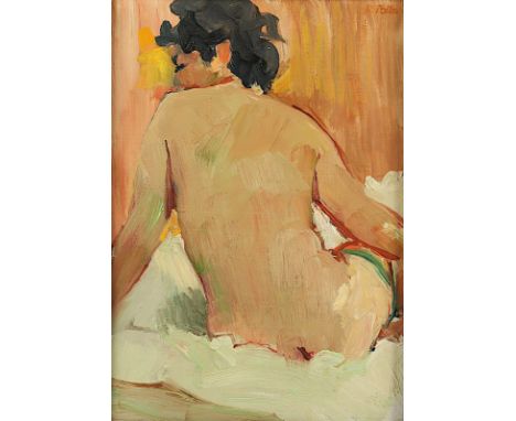 Pallas, Reinhold (1901-1970), "Rückenakt", Öl/Lwd., 38 x 26,5, oben rechts signiert, R. 