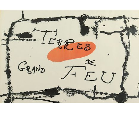 MIRÓ, Joan (1893-1983), "Terres de grand feu", Farblithografie, 38 x 55, 1956, R. 
