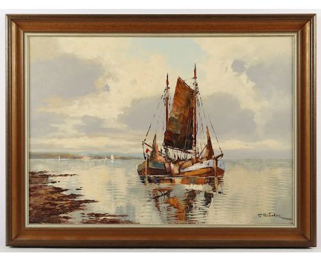 Blädel, Fritz (1903-1950), "Fischerboote", Öl/Lwd., 50 x 70, unten rechts signiert, R. 
