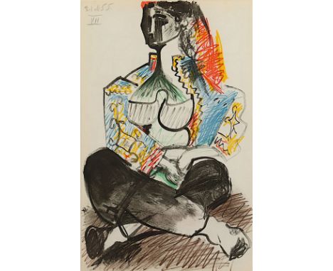 Picasso, Pablo, aus "Dans L'atelier", Farblithografie, 42 x 26, R. 
