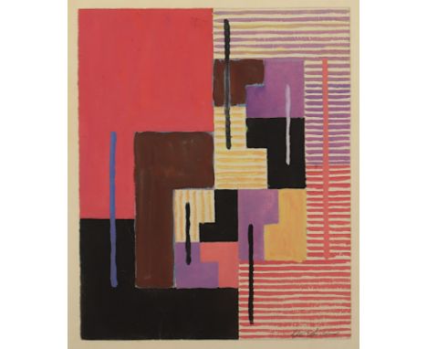 Fleischmann, Adolf Richard (1892-1968), "o.T.", Gouache/Papier, 18 x 22, unten rechts signiert, R. 
