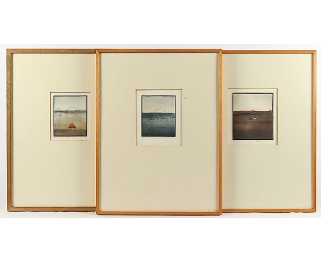 Sovak, Pravoslav, 3 Arbeiten: "Roter Sand" (1974), "Blues T" (1977), Radierungen, ca. 18 x 14,5, je nummeriert und handsignie