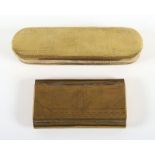 Iserlohner Dose, 18.Jh., beigegeben ein Messingetui, datiert 1765