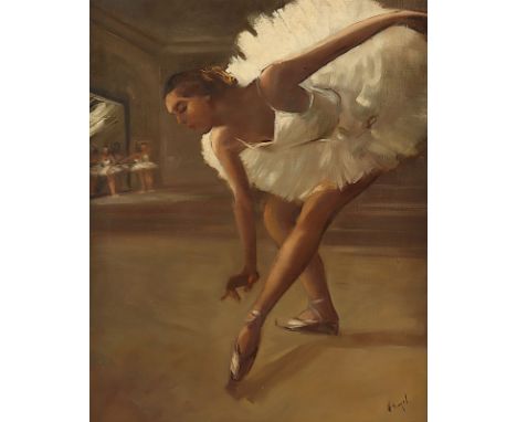 Engel, Hans Linus (1921-1997), "Ballerina", Öl/Lwd., 67 x 55, unten rechts signiert, R. 