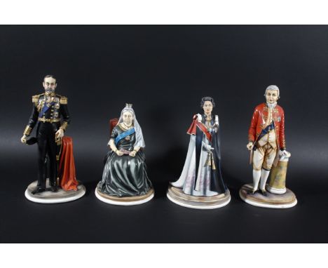 HEREFORD FINE CHINA - SET OF COMMEMORATIVE FIGURES a rare set of bone china figures made by Hereford Fine China to commemorat
