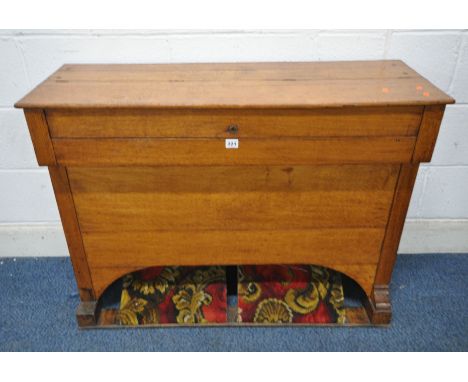 MOLINEUX &amp; SON, PATENT PIANO FORTE &amp; HARMONIUM DEPOT, No 37, JOHN DALTON STREET, MANCHESTER, AN OAK CASED HARMONIUM, 