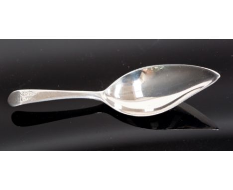 A George III silver leaf shaped caddy spoon, Thomas Wallis, London 1803, 0.43ozt