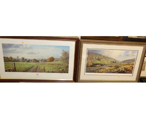 Rex Preston (b.1948) - Autumn at Winster, Fine Art Trade Guild limited edition print, signed in pencil to the margin, 35 x 74
