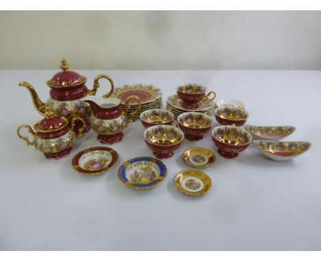 Vienna Decor Carlsbad part tea service to include tea set tea bowls and cups and saucers, A/F (20)