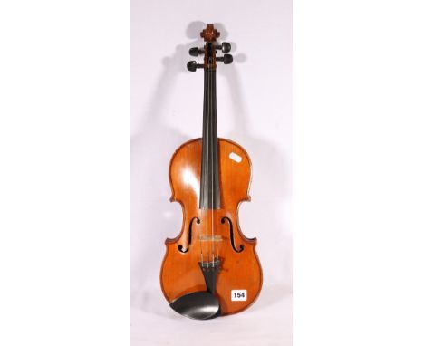 Francois Barzoni violin with two piece back, label to interior, Francois Barzoni, manufacture Speciale de la Maison, fecit an