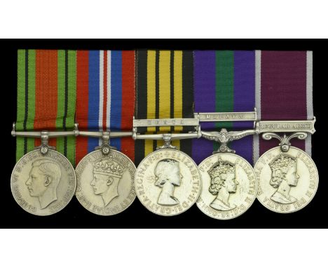 Five: Warrant Officer Class II R. Porter, Royal Signals  Defence and War Medals 1939-45; Africa General Service 1902-56, 1 cl