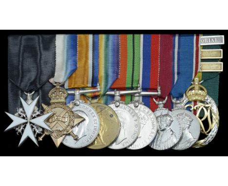 A most interesting Order of St. John group of nine awarded to Brigadier O. W. Nicholson, Royal Corps of Signals, late Rifle B