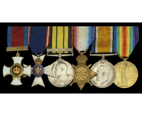 A scarce ‘Aro Expedition 1901-02’ D.S.O. and ‘Queen Victoria’s Funeral’ M.V.O. group of six awarded to Major M. L. Goldie, Ro