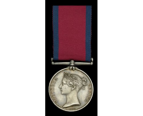Military General Service 1793-1814, with suspension but no clasp attached (W. Jennings, Gunner, R. Arty.) toned, good very fi