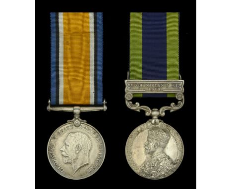 Pair: Private R. J. Brain, Somerset Light Infantry  British War Medal 1914-20 (4726 Pte. R. J. Brain. Som. L.I.); India Gener