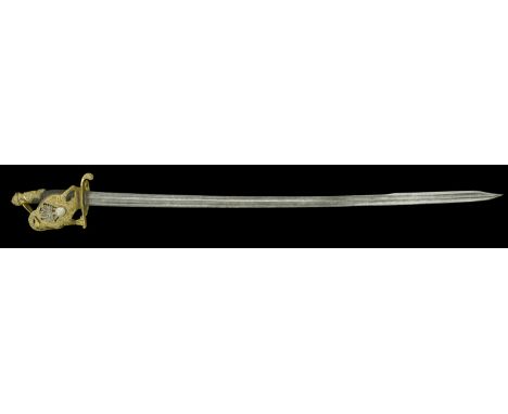 An Imperial Guard Horse Grenadier's Officer's Sword. An exceptionally rare, massive sword, overall length 114cm, blade 98cm l