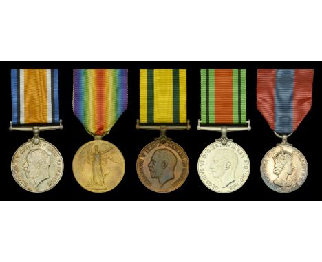 Five: Sapper R. T. Anderson, Northern Cyclist Battalion, later Royal Engineers  British War and Victory Medals (126962 Spr. R