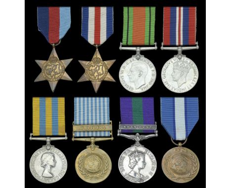 Eight: Sergeant D. G. Hemmings, Royal Signals  1939-45 Star; France and Germany Star; Defence and War Medals 1939-45; Korea 1