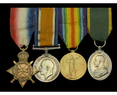 Four: Corporal J. S. Foote, Royal Field Artillery, later Royal Engineers and Royal Corps of Signals  1914-15 Star (3609 Cpl. 