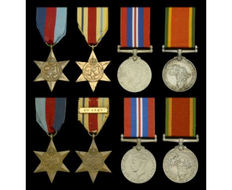 Four: Corporal R. F. McLaren, South African Forces 1939-45 Star; Africa Star; War Medal 1939-45; Africa Service Medal, all of