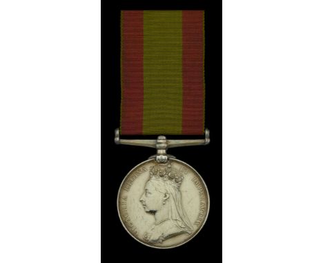 Afghanistan 1878-80, no clasp (183 Pte. J. Russell, 59th Foot) minor edge bruise and light contact marks, very fine £80-£100 