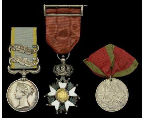 Three: Surgeon Thomas Park, Royal Horse Artillery   Crimea 1854-56, 2 clasps, Inkermann, Sebastopol (Assist. Surgeon Park, Ro