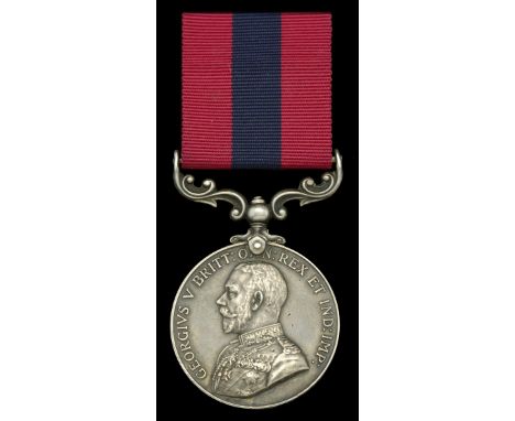 A North Russia ‘Murmansk Command’ D.C.M. awarded to Sergeant C. A. Fletcher, Royal Field Artillery, for a spirited engagement