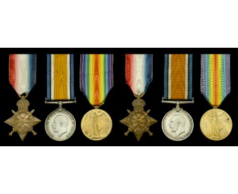 Family Group:  Three: Gunner L. H. Addicott, Royal Field Artillery, who was killed in action on the Western Front on 18 Augus