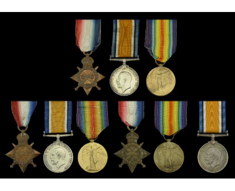 Three: Private A. W. Miller, Royal Marines Light Infantry 1914-15 Star (CH. 11241 Pte. A. W. Miller. R.M.L.I.); British War a
