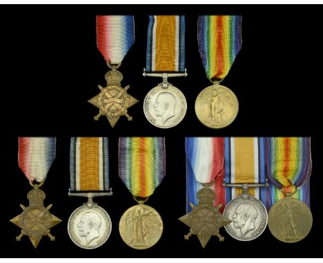 Three: Private F. G. Berry, Devonshire Regiment  1914-15 Star (11581 Pte. F. G. Berry. Devon: R.); British War and Victory Me