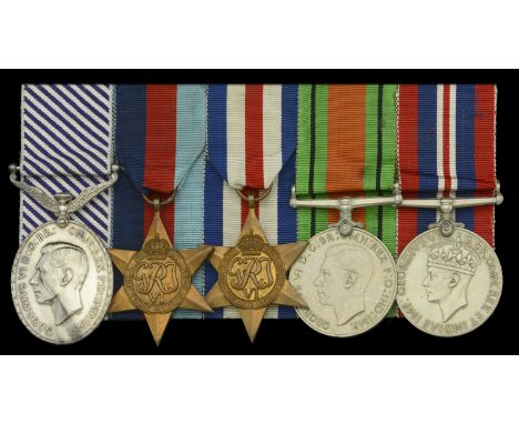 A good Second War 1944 Halifax Flight Engineer’s D.F.M. group of five awarded to Sergeant J. A. Banbury, Royal Air Force Volu