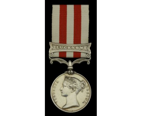 Indian Mutiny 1857-59, 1 clasp, Lucknow (Bombr. Martin McCormick, 4th Compy. 5th Bn. Art.) very fine  £200-£240