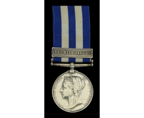 The Egypt and Sudan Medal awarded to Lieutenant A. D. Homfray, Duke of Cornwall’s Light Infantry, late Royal Monmouthshire En