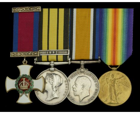 A rare West Africa D.S.O. group of four awarded to Lieutenant-Colonel R. G. Merriman, Royal Artillery, who was decorated for 