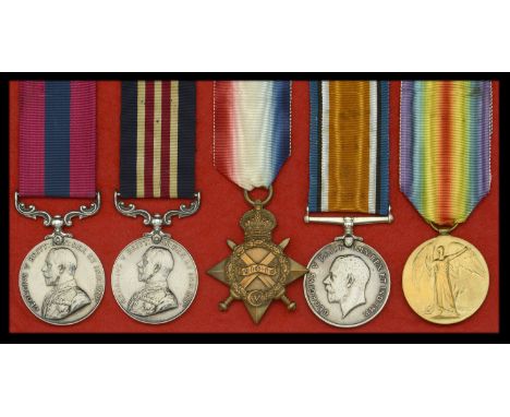 A Great War 1918 ‘German Spring Offensive’ D.C.M. and 1917 ‘Messines’ M.M. group of five awarded to Lance-Corporal W. Kirkman