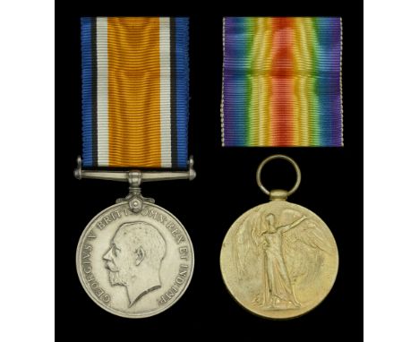 An extremely unusual ‘Casualty’ pair awarded to Private C. E. Coombes, Royal Scots Fusiliers, who was accidentally killed on 