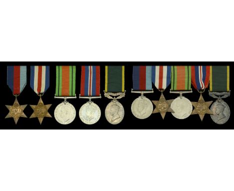 Five: Sergeant G. A. R. Rowe, Duke of Cornwall’s Light Infantry 1939-45 Star; France and Germany Star; Defence and War Medals