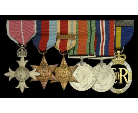 An unattributed M.B.E. group of six  The Most Excellent Order of the British Empire, M.B.E. (Military) Member’s 2nd type, bre