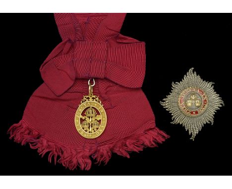 The Most Honourable Order of the Bath, G.C.B. (Civil) Knight Grand Cross set of insignia, comprising 18 carat gold sash badge