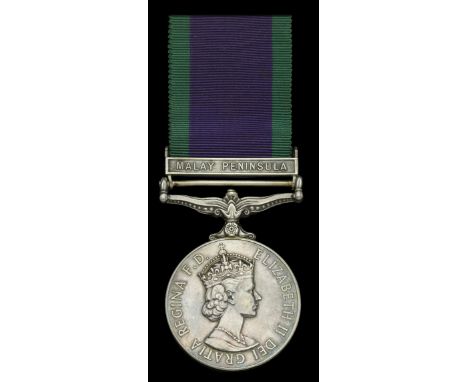General Service 1962-2007, 1 clasp, Malay Peninsula (23956285 Sig. P. L. Jones. R. Signals.) in named card box of issue, mino