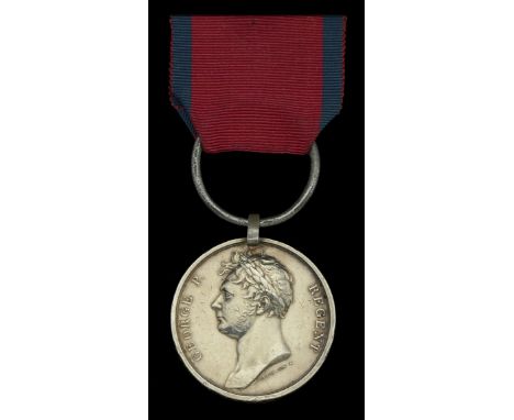 Waterloo 1815 (Charles Renshaw, Royal Artillery Drivers.) fitted with steel clip and ring suspension, light edge bruising and