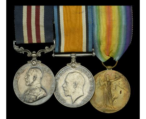 A Great War ‘Western Front’ M.M. group of three awarded to Sergeant J. Cunningham, 28th (Saskatchewan) Battalion, Canadian In