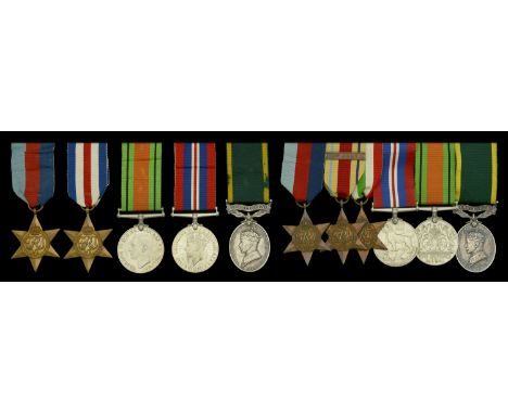 Five: Corporal R. J. Beal, Royal Signals 1939-45 Star; France and Germany Star; Defence and War Medals 1939-45; Efficiency Me