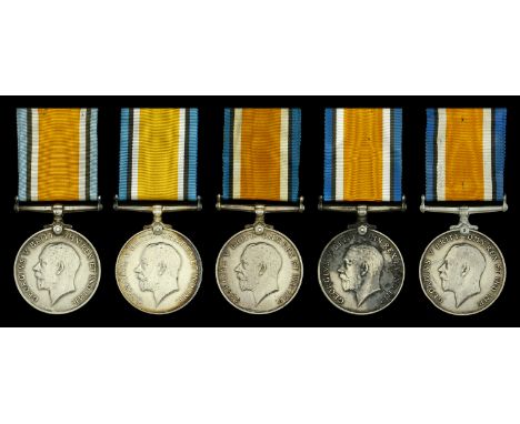 British War Medal 1914-20 (5) (154798 Spr. J. H. McLaren. R.E.; 352286 Pte. D. McLaren. Labour Corps; 147103 Pte. R. W. McLar